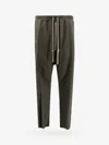 Rick Owens Bela Dropped Crotch Drawstring Trousers In Green