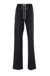 Rick Owens Straight Leg Trousers Elastic Waistband
