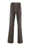 Rick Owens Elastic Waist Casual Pants In Brown