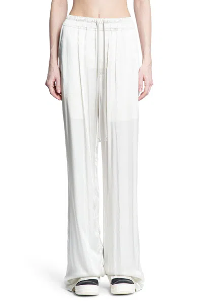 Rick Owens Trousers In White