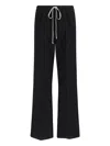 Rick Owens Straight Leg Trousers Elastic Waistband