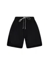 Rick Owens Elastic Waistband Swim Trunks In Black