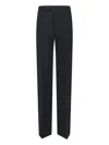 Rick Owens Dietrich Pressed Crease Trousers In Black
