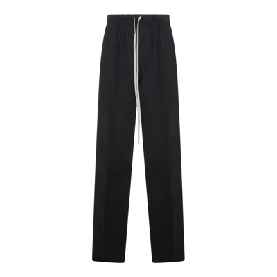 Rick Owens Drawstring Cotton Trousers In Multi