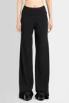 Rick Owens Black Relaxed High Waist Pants In Lightweight Fabric In Black