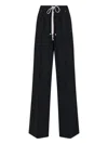 Rick Owens Black Hollywood Wide Belas Lounge Pants In Black