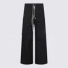Rick Owens Mens Black Cargobelas Multi-pockets Wide-leg Relaxed-fit Stretch-cotton Trousers In Black