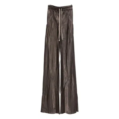 Rick Owens Drawstring Trousers In Brown