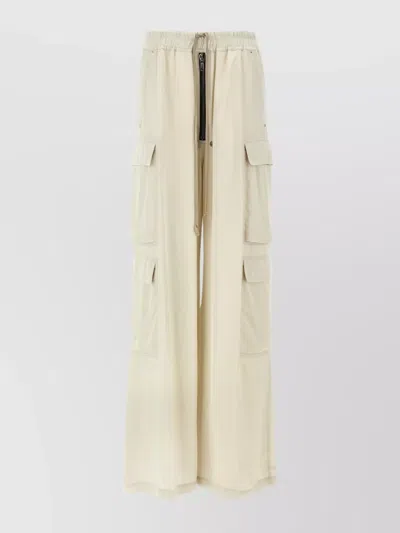 RICK OWENS TROUSERS FEATURING CARGO POCKETS AND ELASTIC WAISTBAND