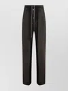 Rick Owens Trousers Straight Leg Side Pockets In Brown