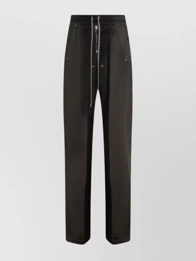 RICK OWENS TROUSERS STRAIGHT LEG SIDE POCKETS