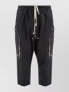 Rick Owens Trousers Stretch Cotton Elastic Waistband In Black