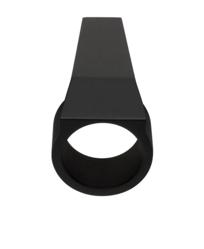 Rick Owens Trunk Geometric Ring In Black