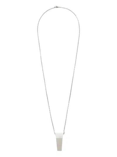 Rick Owens Trunk Pendant Necklace In Brown