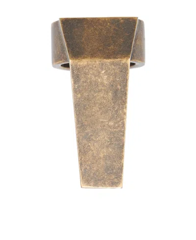 Rick Owens Trunk Thick Ring In Yellow