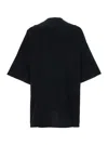 Rick Owens Oversized Crewneck T-shirt In Black