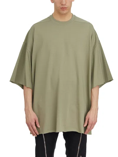 Rick Owens T-shirt Tommy T Celadon In Silver