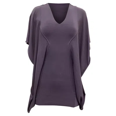 Rick Owens Tunic Blouse In Purple Viscose