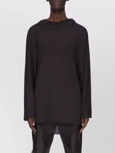 RICK OWENS TUNIC HOOD LONG SLEEVES