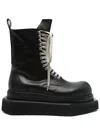Rick Owens Black Hollywood Turbo Cyclops Army Boots In Black