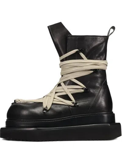 Rick Owens Turbo Cyclops Lace-up Platform Boots In Black