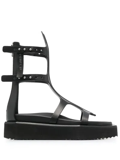 Rick Owens Woman Sandals Black Size 10 Soft Leather