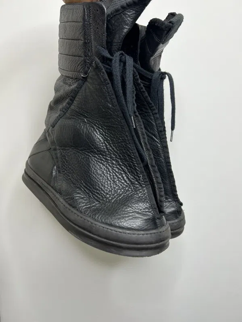 靴 Rick owens turbo dank leather 41 Pre-owned Rick Owens Turbo Hoof Dunks Size 41 Shoes In Black