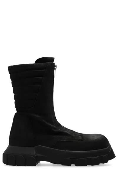 Rick Owens Turbo Tractor Boots In Black