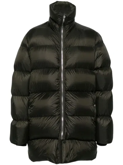 Rick Owens Turtle Coat In 09 Black
