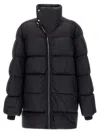 Rick Owens Black Turtle Coat Down Jacket In Black