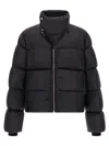 Rick Owens Black Quilted High-neck Jacket In Black