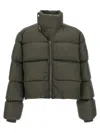 Rick Owens Down Jacket In Green