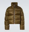 Rick Owens Turtle Down Jacket In Green