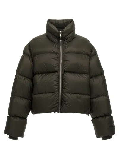 Rick Owens Turtle Down Jacket In Green