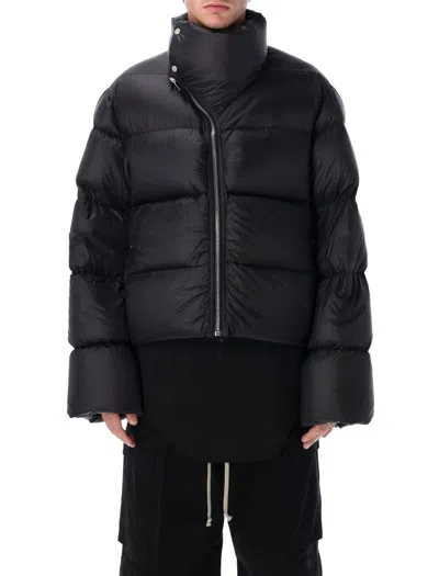 RICK OWENS RICK OWENS BLACK TURTLE CROPPED DOWN JACKET