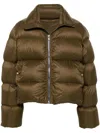 Rick Owens Turtle Down Jacket In Green