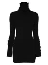 Rick Owens Ribbed Turtleneck Sweater Fitted Silhouette