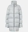 Rick Owens Turtle Oversized Down Jacket In Blue
