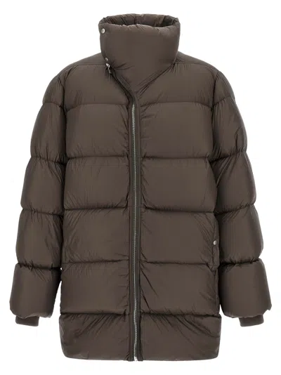 RICK OWENS TURTLE PUFFER JACKETS BROWN
