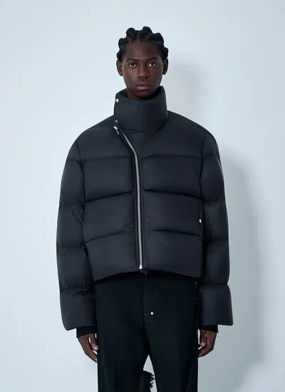 Rick Owens Turtle Quilted Jacket In Black