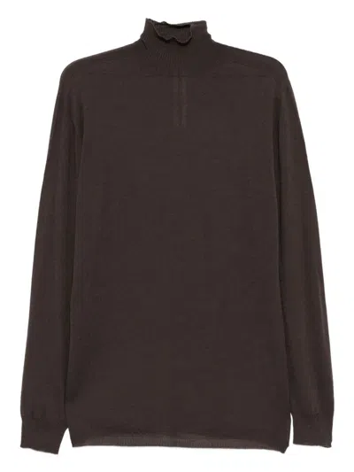 Rick Owens Turtle Top In Brown