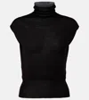 Rick Owens Turtle Virgin Wool Top In Black