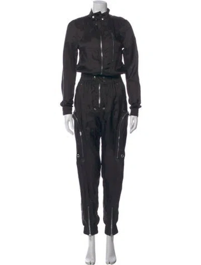 Pre-owned Rick Owens Turtleneck Jumpsuit In Gray