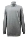 Rick Owens Turtleneck Long-sleeve Sweater In Green