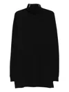 Rick Owens Turtleneck Long-sleeve Top In Black