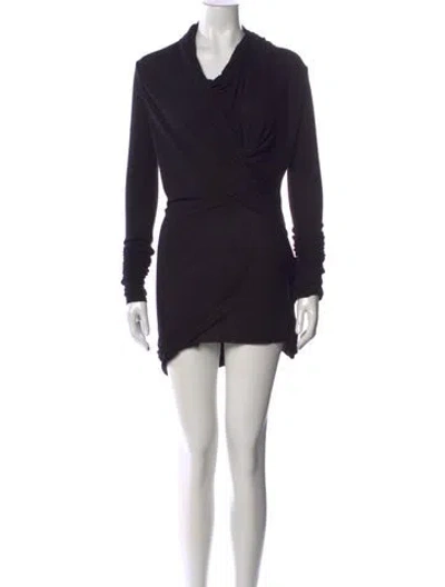 Pre-owned Rick Owens Turtleneck Sweater In Black