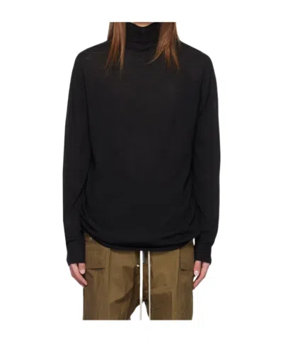 Rick Owens Turtleneck Sweater In Black