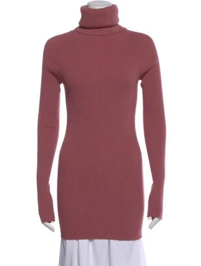 Pre-owned Rick Owens Turtleneck Sweater W/ Tags In Pink