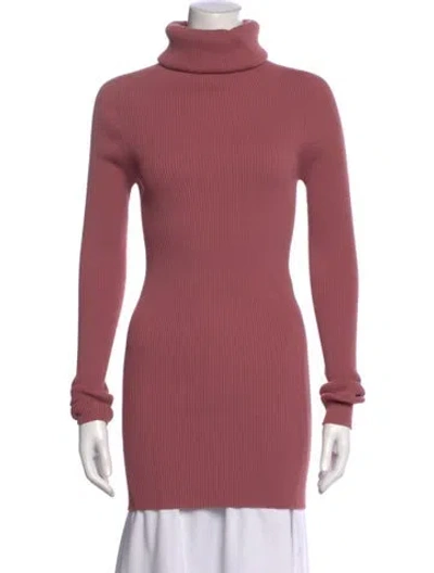 Pre-owned Rick Owens Turtleneck Sweater W/ Tags In Pink