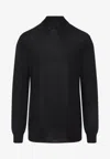 Rick Owens Oversized Turtle Neck Pullover In Black